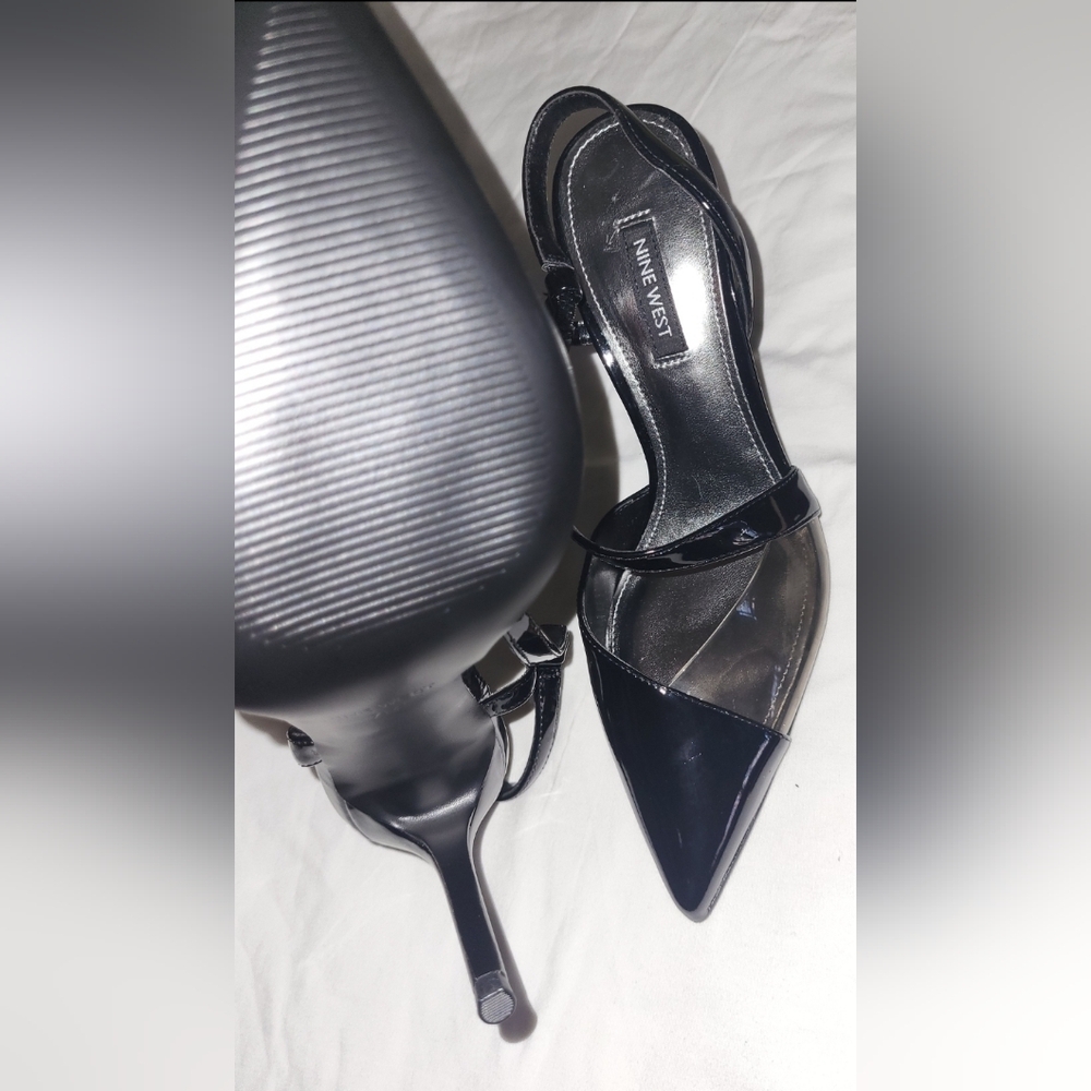 Nine West Black Heels with Mesh Detail - Picture 2 of 2